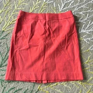 Banana Republic, coral cotton stretch skirt NWOT 14